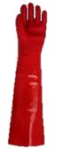 Guante PVC rojo entelado